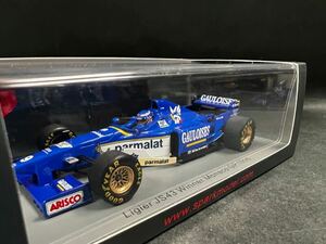 スパーク spark 1/43 ゴロワーズデカール加工品 S7413 リジェ JS43 #9 オリビエ・パニス 1996 モナコGP 優勝