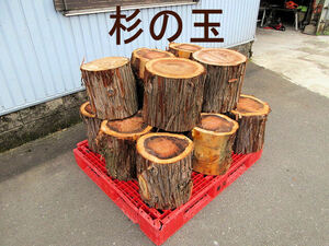 長野県北部より引取限定　　玉切りした杉　１４玉　薪　原木
