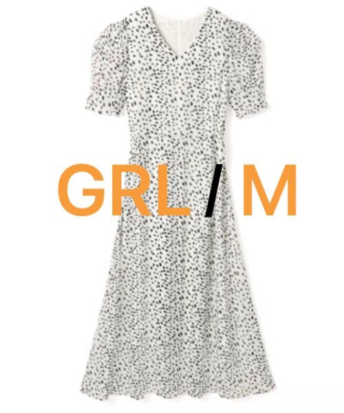 GRL グレイル ワンピース ダルメシアン柄 M