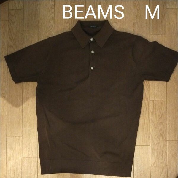 B:MING　ポロシャツ　半袖　ブラウン　М