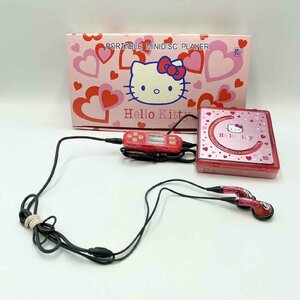 [ unused * storage goods ]Victor KT-MD5 Hello Kitty portable Mini disk player < audio equipment > Victor Kitty Chan operation not yet verification 