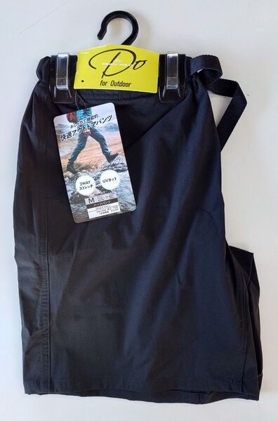 BODY WILD ハーフパンツ 前とじ ブラック Mサイズ UVカット 2WAY ストレッチ 【新品】