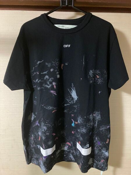 off-white オフホワイト17AW Galaxy Brushed Tee ブラック