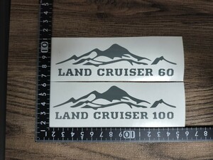 【数字変更可】ランクル オーバーランド カッティング ステッカー グレー ランドクルーザー OVERLAND LANDCRUISER 4WD トヨタ TOYOTA