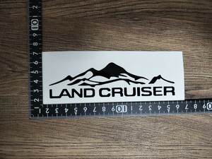 ランクル カッティング ステッカー 黒 ランドクルーザー LANDCRUISER 4WD トヨタ TOYOTA オフロード トランクカーゴ アウトドア キャンプ 2