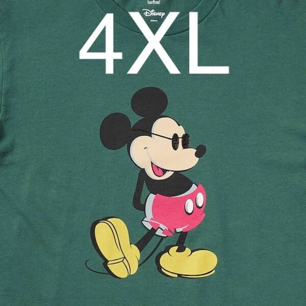 UNIQLO Tシャツ ミッキー　mickey ミッキーマウス　ディズニー　Disney 4XL レギュラーフィット