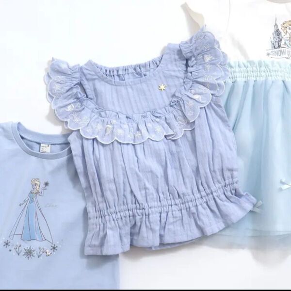 新品 アプレレクール ディズニープリンセス・フローズン/オフショルチュニック
