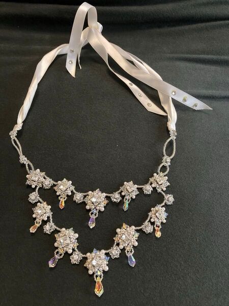 スワロフスキー ネックレス 結婚式 推しキャラ パール ハンドメイド パール