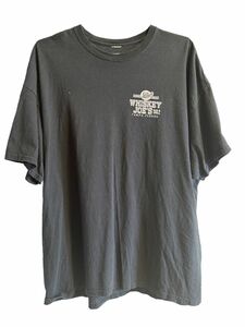 企業物 BAR&GRILL WHISKEYJOE'S 半袖プリントTシャツ バクプリ ビッグシルエット US古着