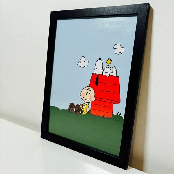 【黒額付きポスター】スヌーピー PEANUTS ピーナッツ ⑨ハウス