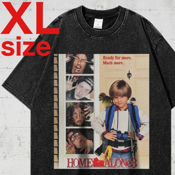 ホーム アローン　Home Alone　ムービー 半袖　Tシャツ　ブラック　XL