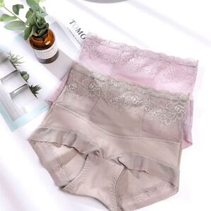 ショーツ 立体ヒップお腹おさえ 深め 深ばきハイウエスト 綿混 ソフトサポートレディース 引き締め ヒップアップセクシー蒸れない