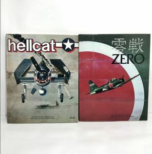 洋書【零戦/ZERO 著 ROBERT.C.MIKESH + hellcat/ヘルキャット 著 DAVID.A.ANDERTON】