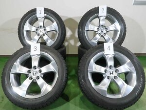 4本 ホンダ ヴェゼル RU 純正 17インチ 7J +55 5H 114.3 スタッドレス ダンロップ ウインターマックス 215/55R17 オデッセイ タイヤおまけ