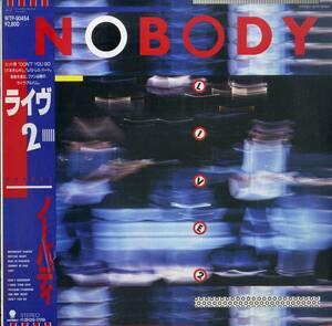 A00558552/LP/NOBODY (ノーバディ・相沢行夫・木原敏雄・NORA・ノラ・矢沢永吉バンド)「Live2 (1987年・WTP-90454)」