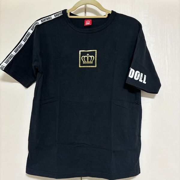 BABYDOLL ベビードール 半袖 Tシャツ トップス ブラック S