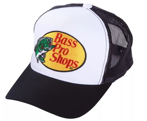 即決！Bass Pro Shops バス プロ ショップス オリジナル メッシュキャップ BLACK/WHITE