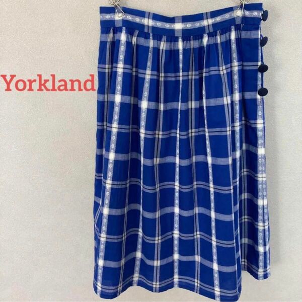 ヨークランド York landフレアーギャザースカート 日本製