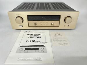 Accuphase Accuphase INTEGRATED STEREO AMPLIFIER E-210 Inte gray tedo* stereo amplifier audio equipment remote control equipped box attaching 