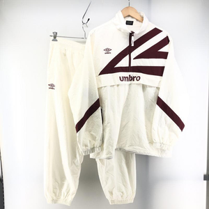 【中古】UMBRO ライトオン別注 アノラックジャケット(セットアップ) サイズL ホワイト UM7050 UM7001 アンブロ[240024466046]