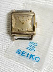 デッドストック品　精工舎　セイコー　スモールセコンド　SEIKO　スクエア鶴ケース