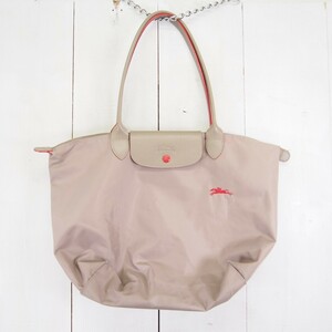 ロンシャン LONGCHAMP ルプリアージュ LE PLIAGE 舟形トートバッグ/グレージュ