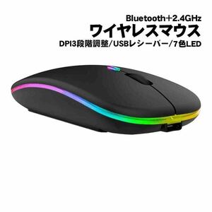 マウス デュアル(2.4GHzワイヤレス+Bluetooth) ブラック