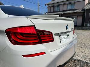 【即納品】M4 Type BMW 5シリーズ セダン F10 ABS リア トランクスポイラー ウィングスポイラー 未塗装品 素地 2010-2016