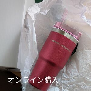 スターバックス　SAKURA2024 3WAY　ステンレスタンブラー　STANLEY　グリッタービビッドピンク473ml 桜