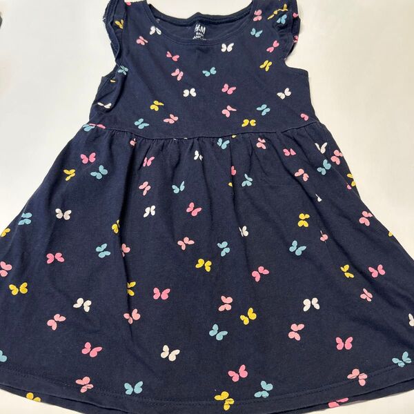 H&M BASIC 蝶々柄ワンピース 90サイズ ベビー服