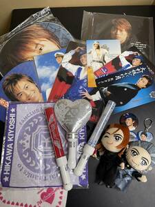 [ free shipping ] Hikawa Kiyoshi goods set sale penlight badge stand Mini towel etc. 