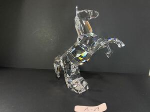 [SWAROVSKI] лошадь шланг интерьер украшение figyu Lynn crystal 