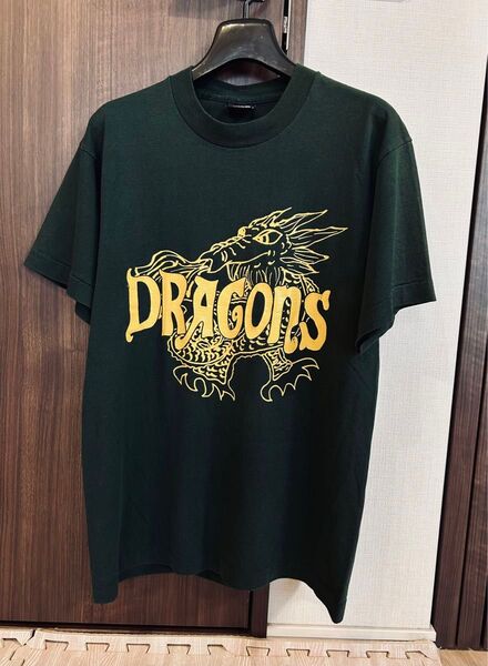 希少 レア アメリカ製 ドラゴン ヴィンテージ シングルステッチ Tシャツ 90s 80s