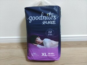 【新品】Goodnites韓国版　14枚入り　40～60kg対応　小中学生用スーパービッグサイズ以上　おねしょ対策