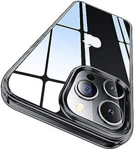 CASEKOO iPhone 15 Pro Max 用 ケース クリア 耐衝撃 米軍MIL規格 黄変防止 ストラップホール付き ワ
