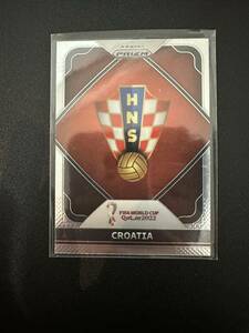 クロアチア Croatia team badge logo - 2022 panini prizm world cup Qatar カタールw杯 ベースカード