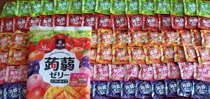  price cut!90 piece! konnyaku jelly including carriage!.. present .! diet! apple * mandarin orange *..* muscat * grape * mango equipped!
