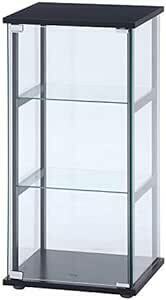 Legras(レグラス) コレクションケース フィギュアケース 3段 幅42.5×奥行36.5×高さ86cm ブラック 強化ガラス