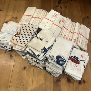  Showa Retro hand .. towel old Japan hand . remake hand ...100 sheets about together 