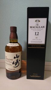 SUNTORY シングルモルト 山崎 MACALLAN　１２年 ウィスキー