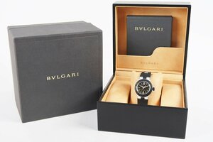 【超美品】BVLGARI ブルガリ アルミニウム AL29TA M65838 高級ブランド 腕時計 動作確認【QS57】