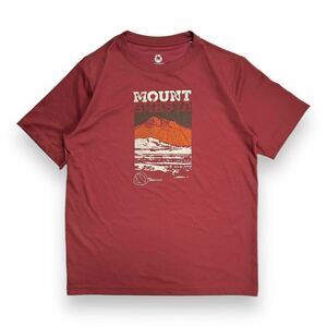 Marmot マーモット 半袖プリントTシャツ カットソー XL ブラウン アウトドア