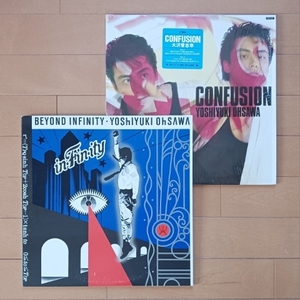LP/ Oosawa Yoshiyuki [CONFUSION ( shrink attaching )][BEYOND INFINITY ( pin nap* poster 3 sheets attaching )] and . is,. person ....