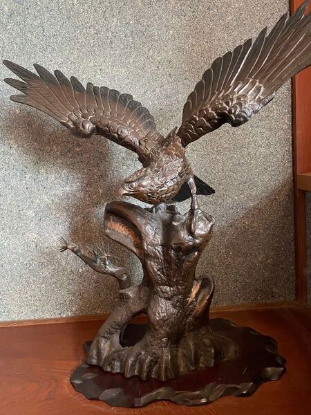 多分高岡銅器 鷹 工芸品 格安 インテリア