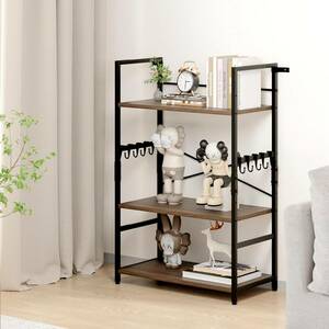  open shelf rack width 60cm shelves stylish rack bookcase wood rack (3 step height 92cm)