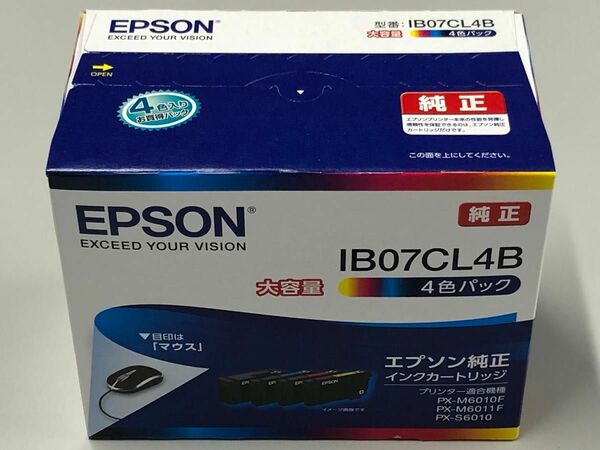 エプソン インクカートリッジ IB07CL4B 1パック（4色入）