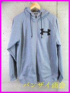 3060s15◆良品です◆UNDER ARMOUR アンダーアーマー 裏地起毛 スエットジャージパーカー LG/ジャケット/ポロシャツ/ブルゾン/トレーナー