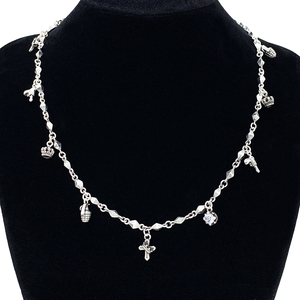  regular price 5.2 ten thousand *Justin Davis( Justin Davis ) multi charm necklace [CHARMING pendant ]SNJ265( clear )