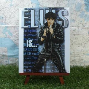 新品★インテリア雑貨★【ブリキ看板】Elvis Presley／エルヴィス・プレスリー　Elvis Is...