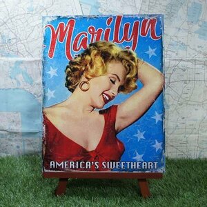 新品★インテリア雑貨★【ブリキ看板】Marilyn Monroe／マリリン・モンロー　America's Sweetheart